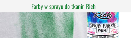 Spray do ozdabiania tkanin